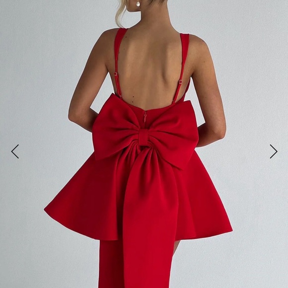 Babyboo RUE MINI DRESS - RED - Picture 4 of 4